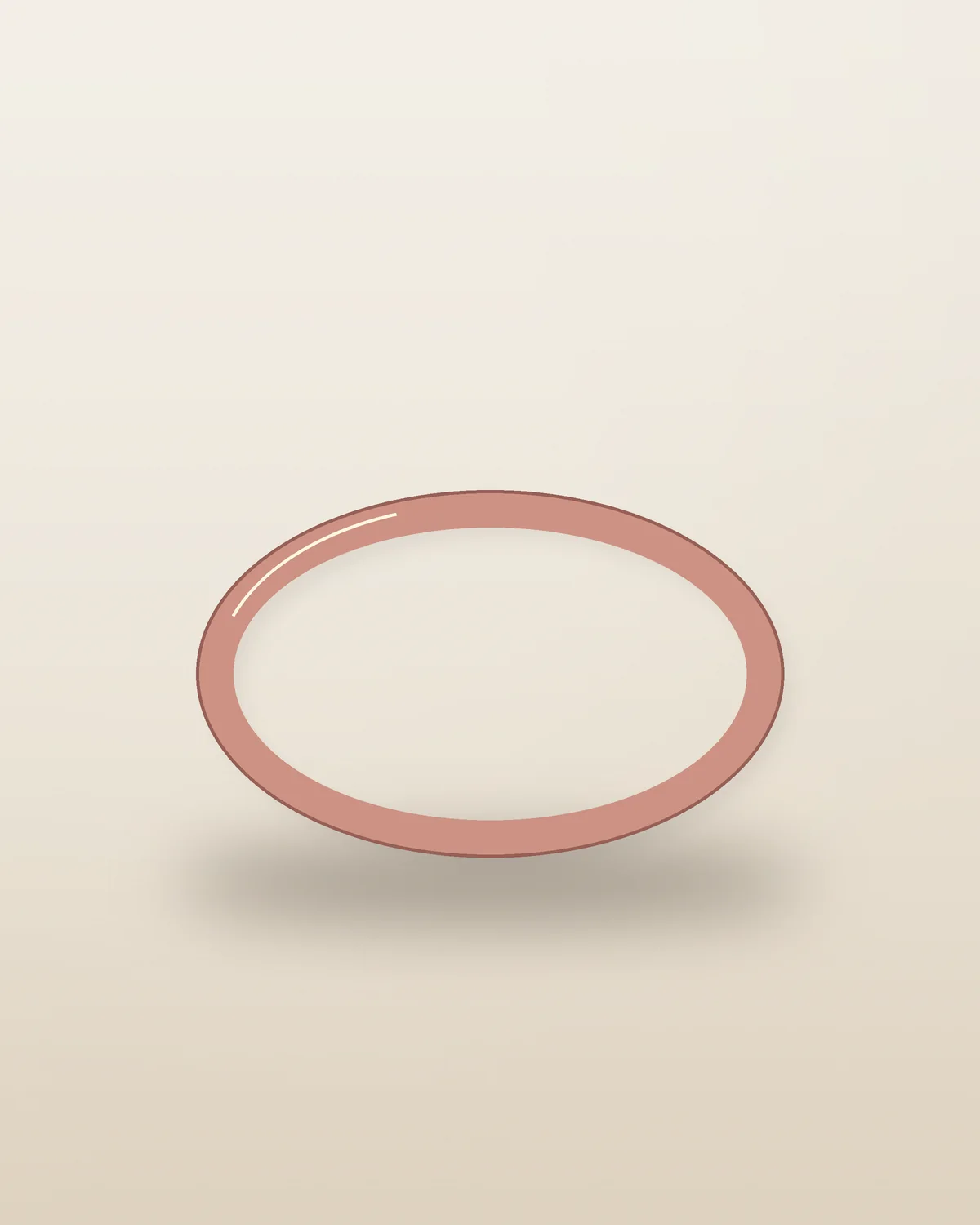 Classic Gold Bangle in Rose Gold