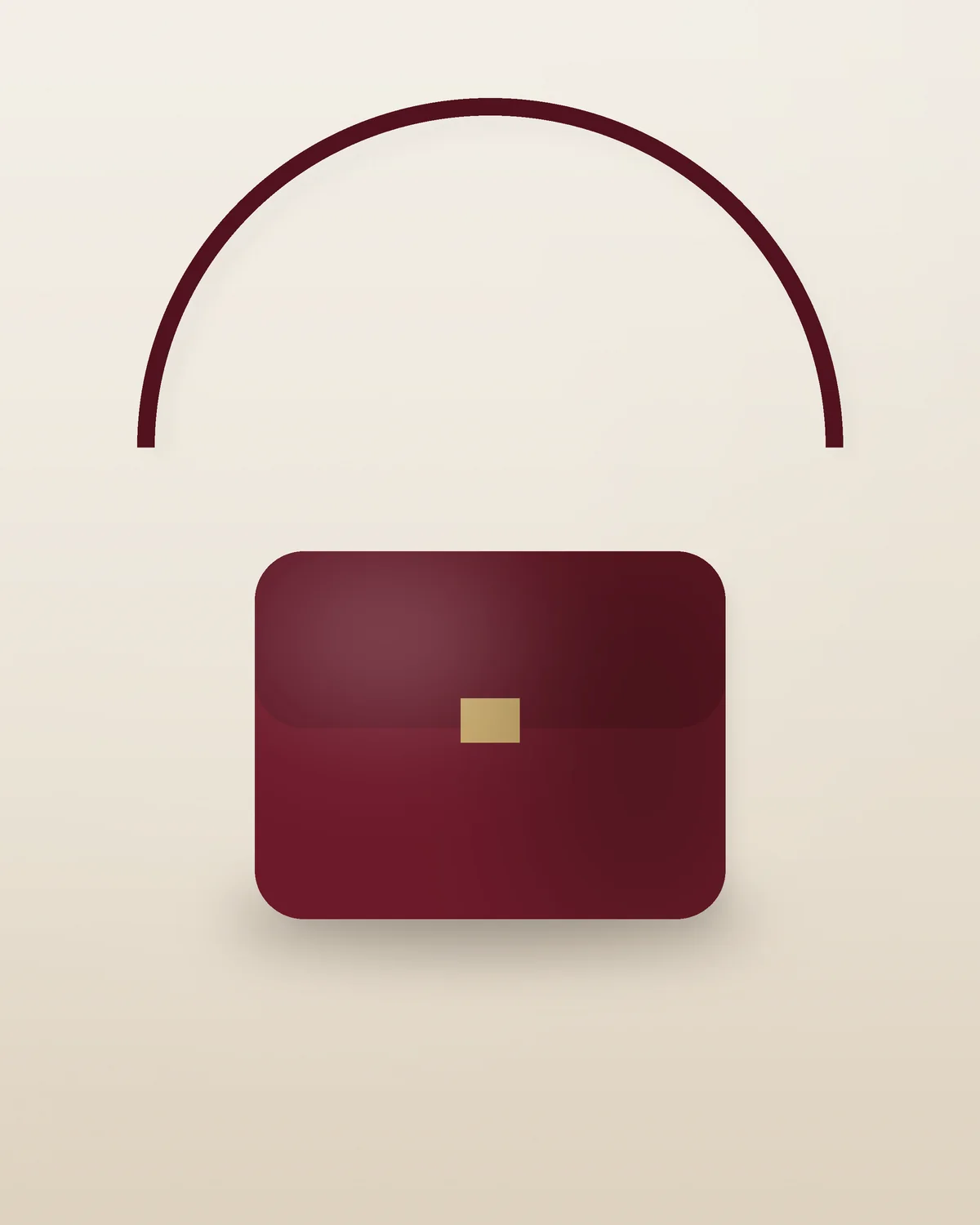 Dhanmondi Saddle Crossbody in Maroon