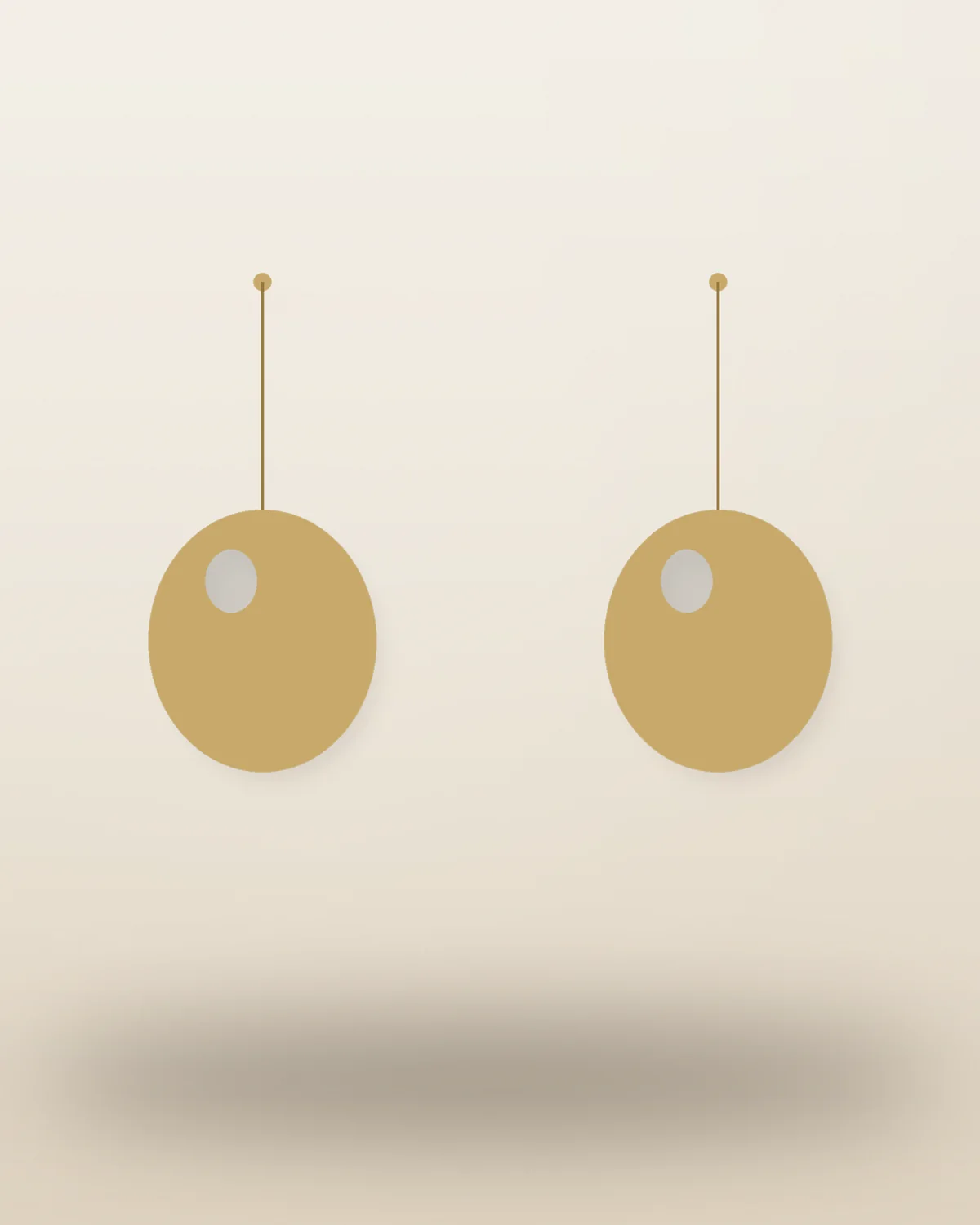 Everyday Gold Studs — detail