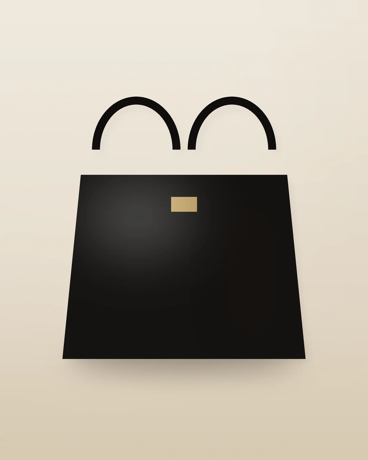 Rajshahi Silk-Lined Leather Tote in Black