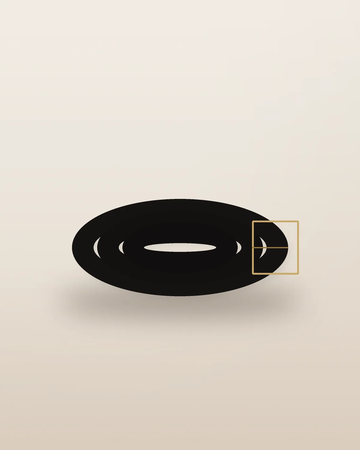 Slim Gold-Buckle Belt in Black