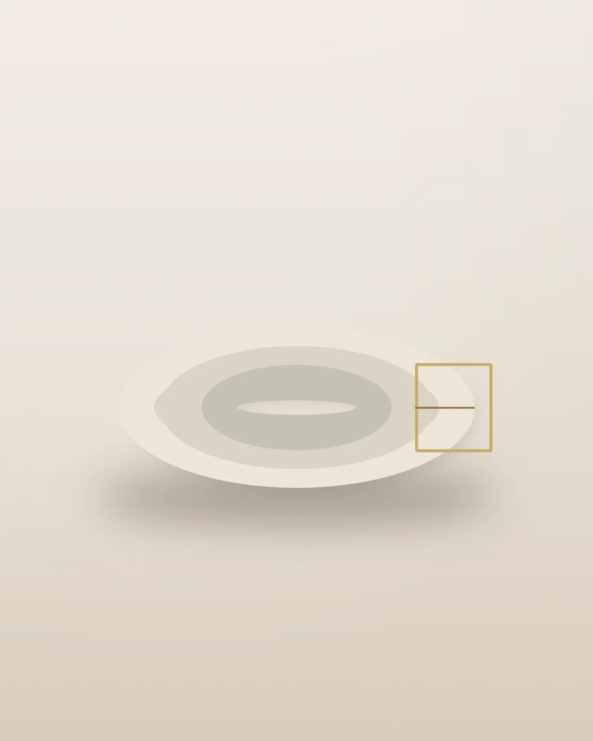 Slim Gold-Buckle Belt in Ivory